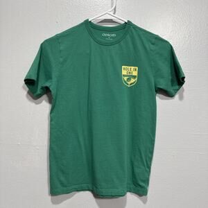 Crewcuts Boys Hole In One Green Graphic T-Shirt Size L (10-11) Short Sleeve Tee